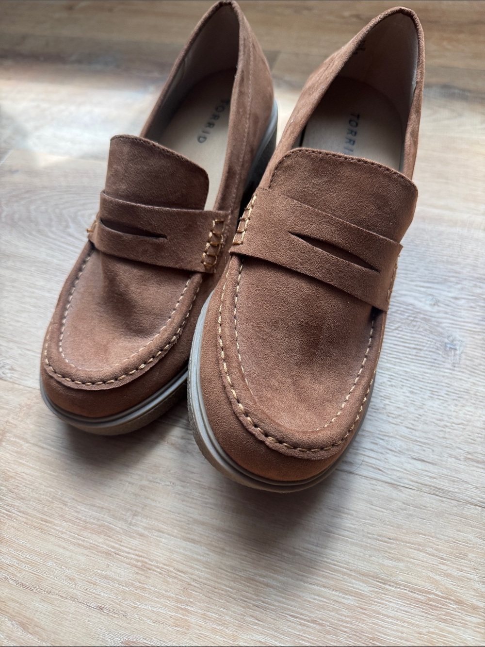 Torrid Brown Penny Loafers